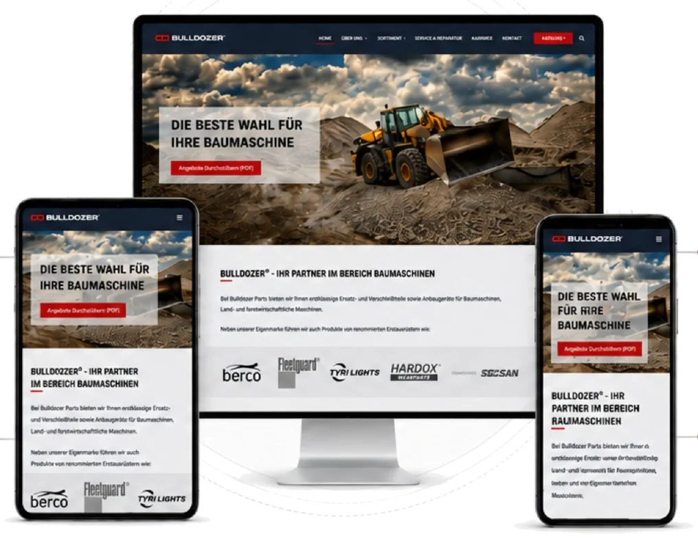 Neue Website auf Monitor, Tablet und Smartphone